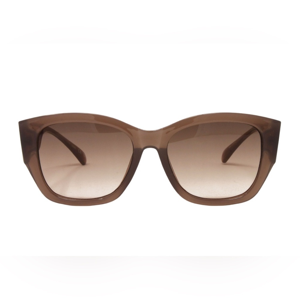 NWT/Sealed Guess Women's Rectangular Sunglasses 56mm - Brown With Red Guess Case